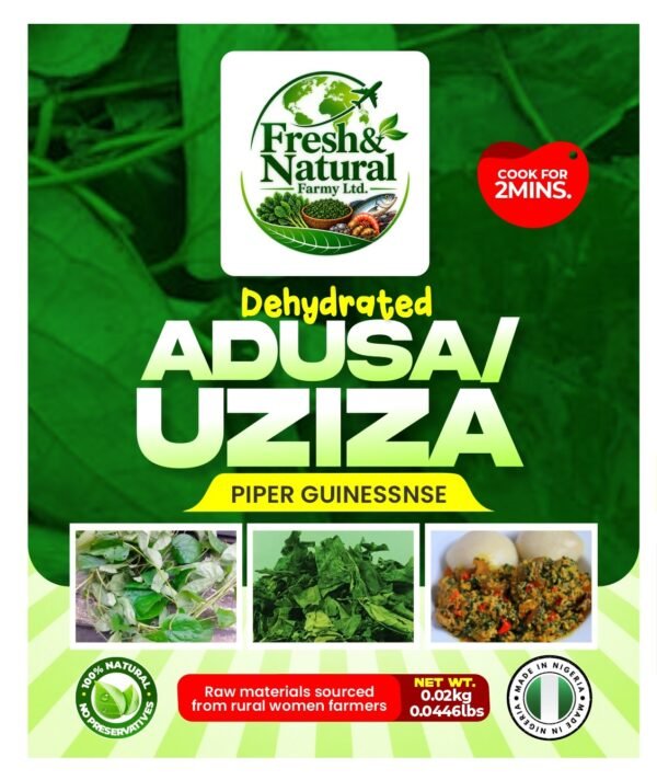 Dehydrated Adusa / Uziza Leaves – 20g