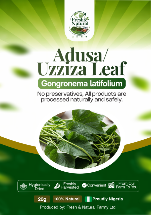 Dehydrated Adusa / Uziza Leaves