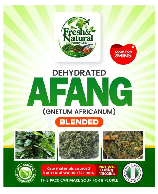 Dehydrated Afang Leaves (Blended) – 50g